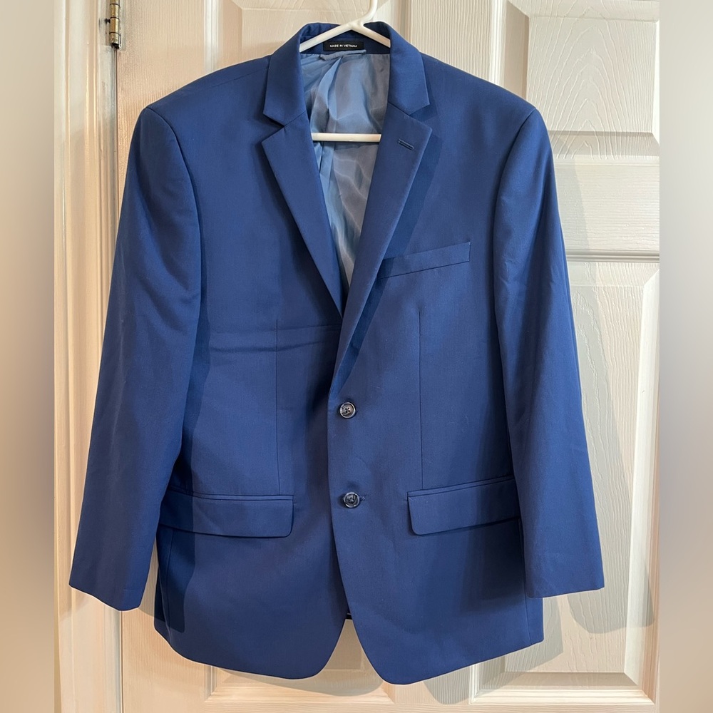 SEAN JOHN Blazer Jacket Solid bright blue Men's Sz 40 S